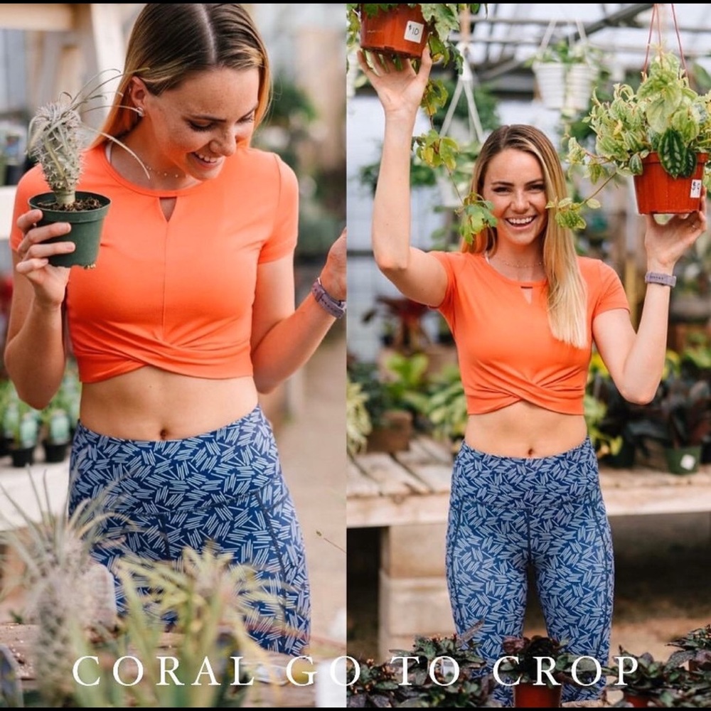 Zyia Coral Go To Crop Top (S)